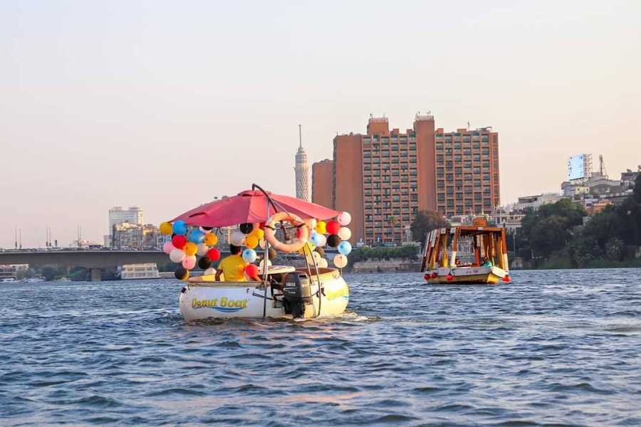 Private Short Felucca Donut Boat Trip on the Nile in Cairo | Unique Boat Experience