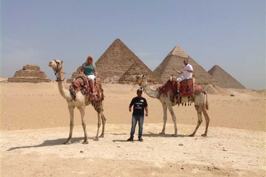 "Sunrise & Sunset Camel Ride Tour at Giza Pyramids - Unforgettable Egypt Adventure"